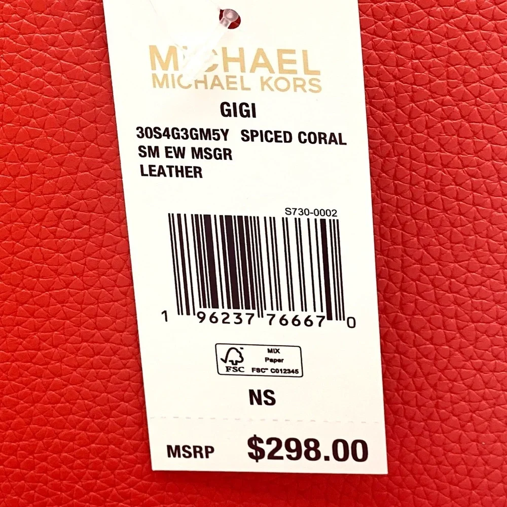 Michael Kors Gigi Small Embossed Pebbled Leather Messenger Bag